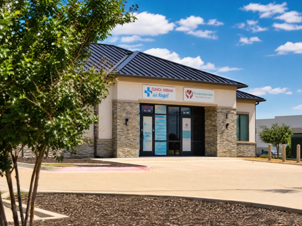 Exterior of Compassionate Psychiatric Services in Plano, Texas