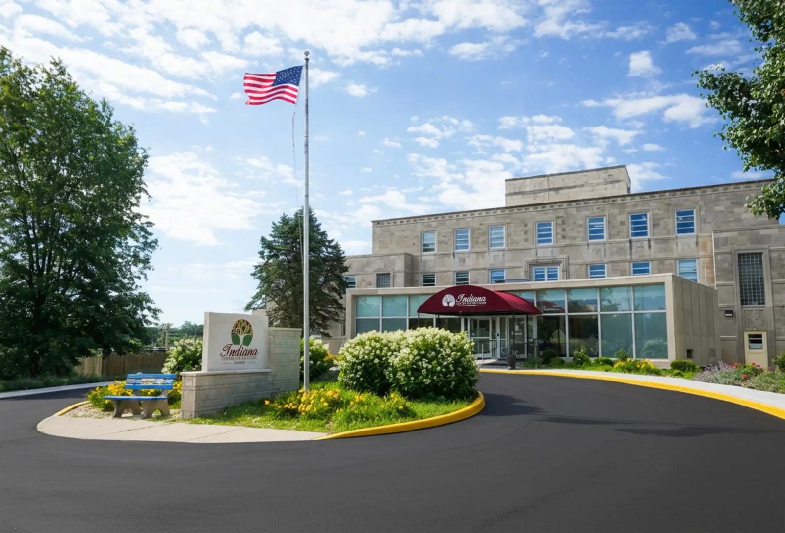 Building housing Indiana Center for Recovery in Bedford, Indiana