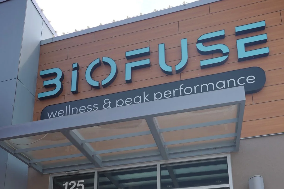 Signed Biofuse Boise clinic exterior.