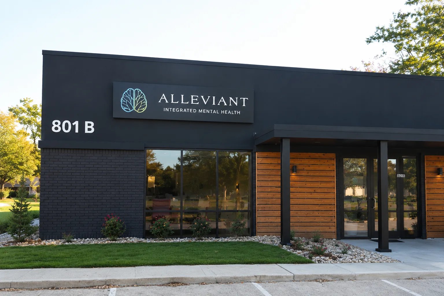Exterior of Alleviant Integrated Mental Health in Jonesboro, Arkansas
