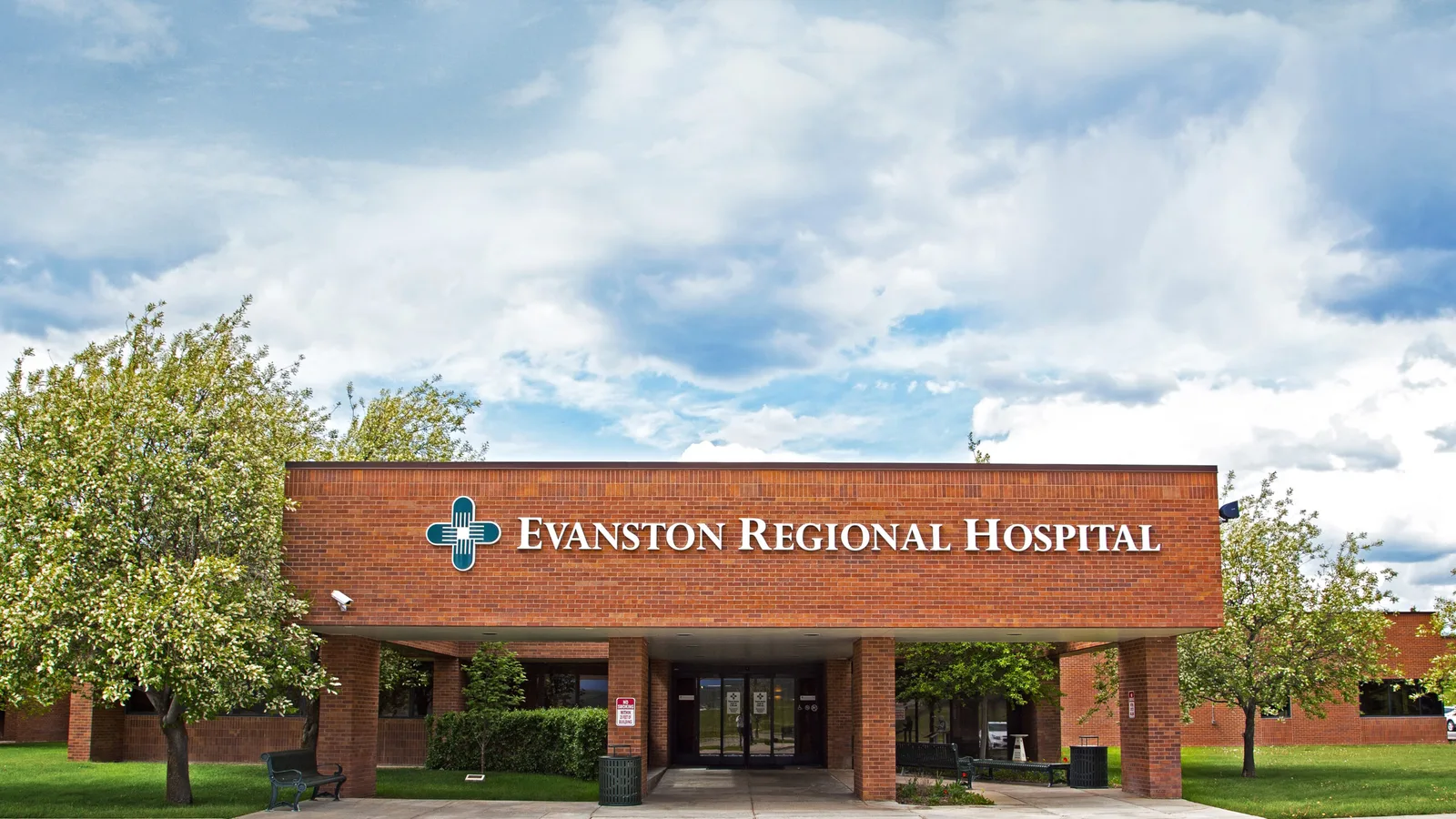 Exterior of Evanston Regional Hospital in Evanston, Wyoming