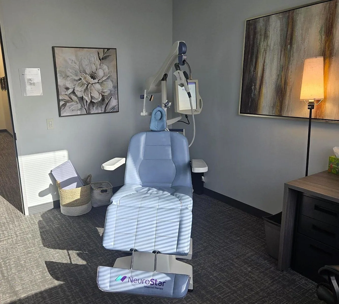 Treatment room at Greenbrook Mental Wellness Center in Katy, Texas