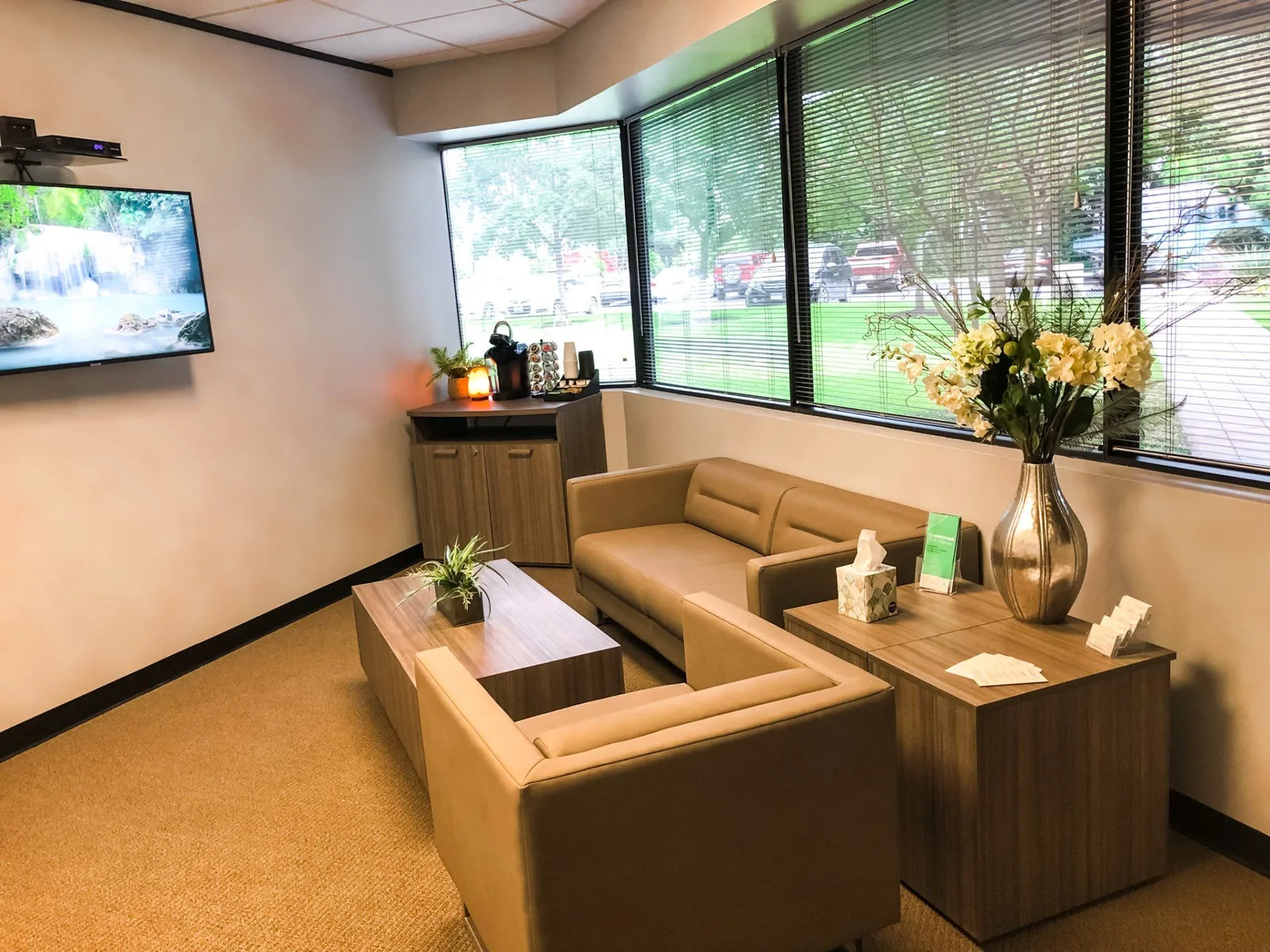 Lobby at Greenbrook Mental Wellness Center in West Lake Hills, Texas