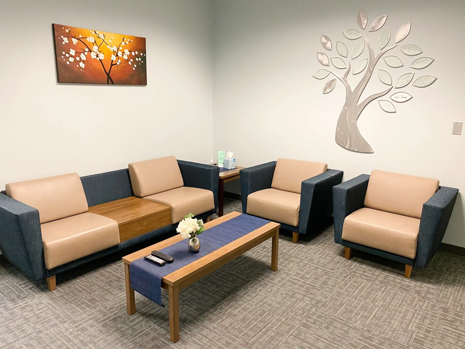 Lobby at Greenbrook Mental Wellness Center in Fredericksburg, Virginia