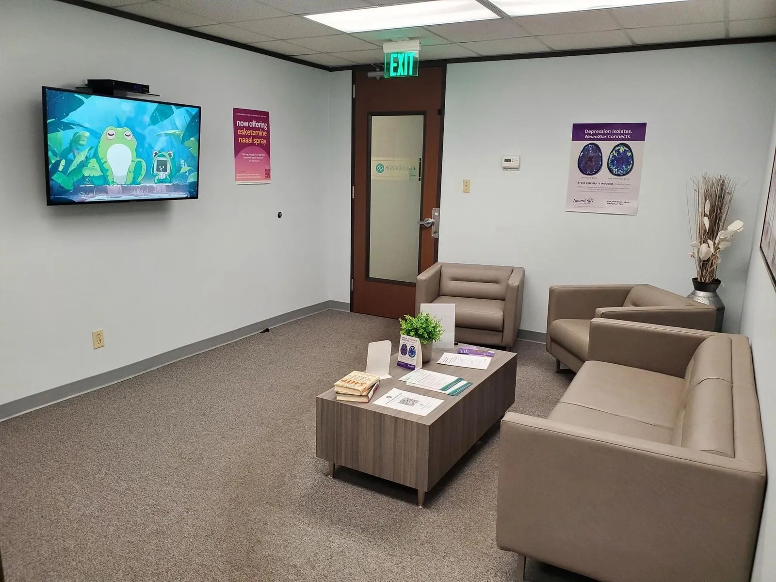 Empty South Austin center waiting room