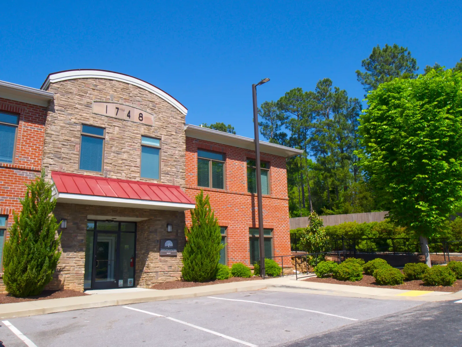 Exterior of Cedar Oaks Clinic in Wake Forest, North Carolina