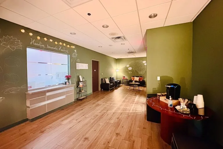 Empty San Antonio clinic lobby