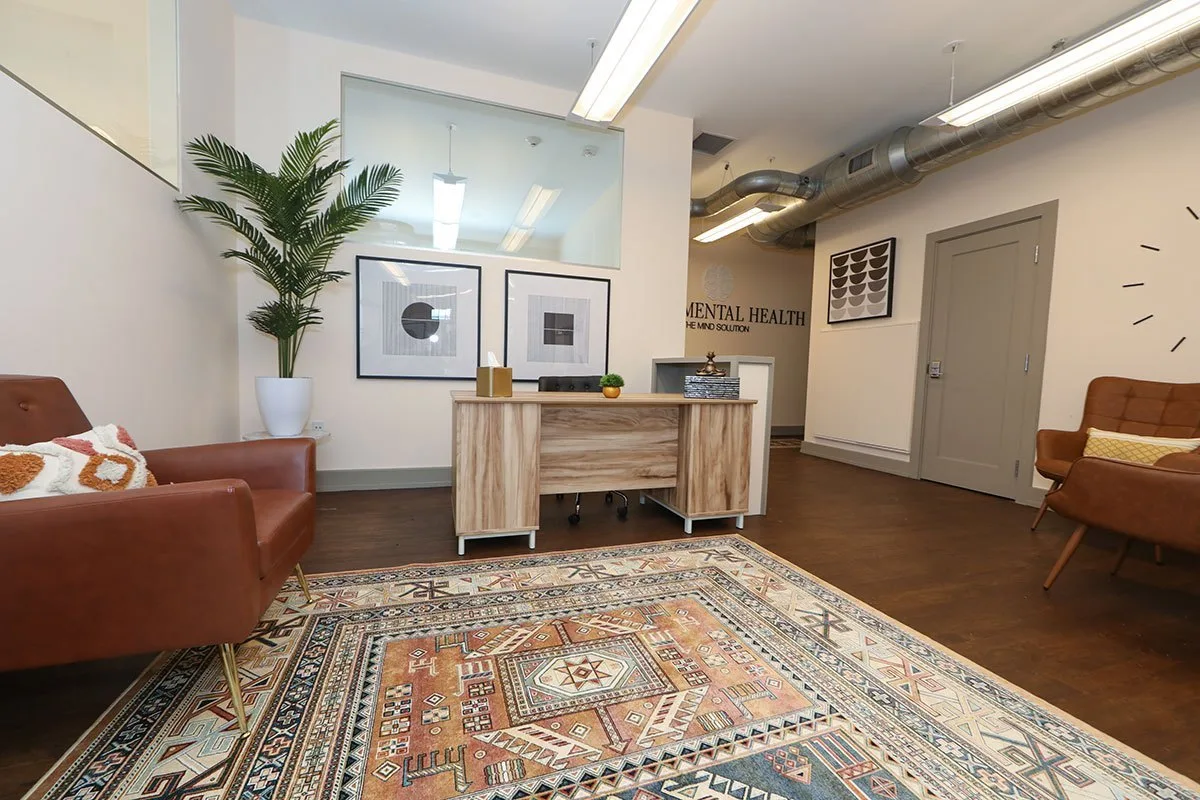 Lobby at Relief Mental Health in Red Bank, New Jersey