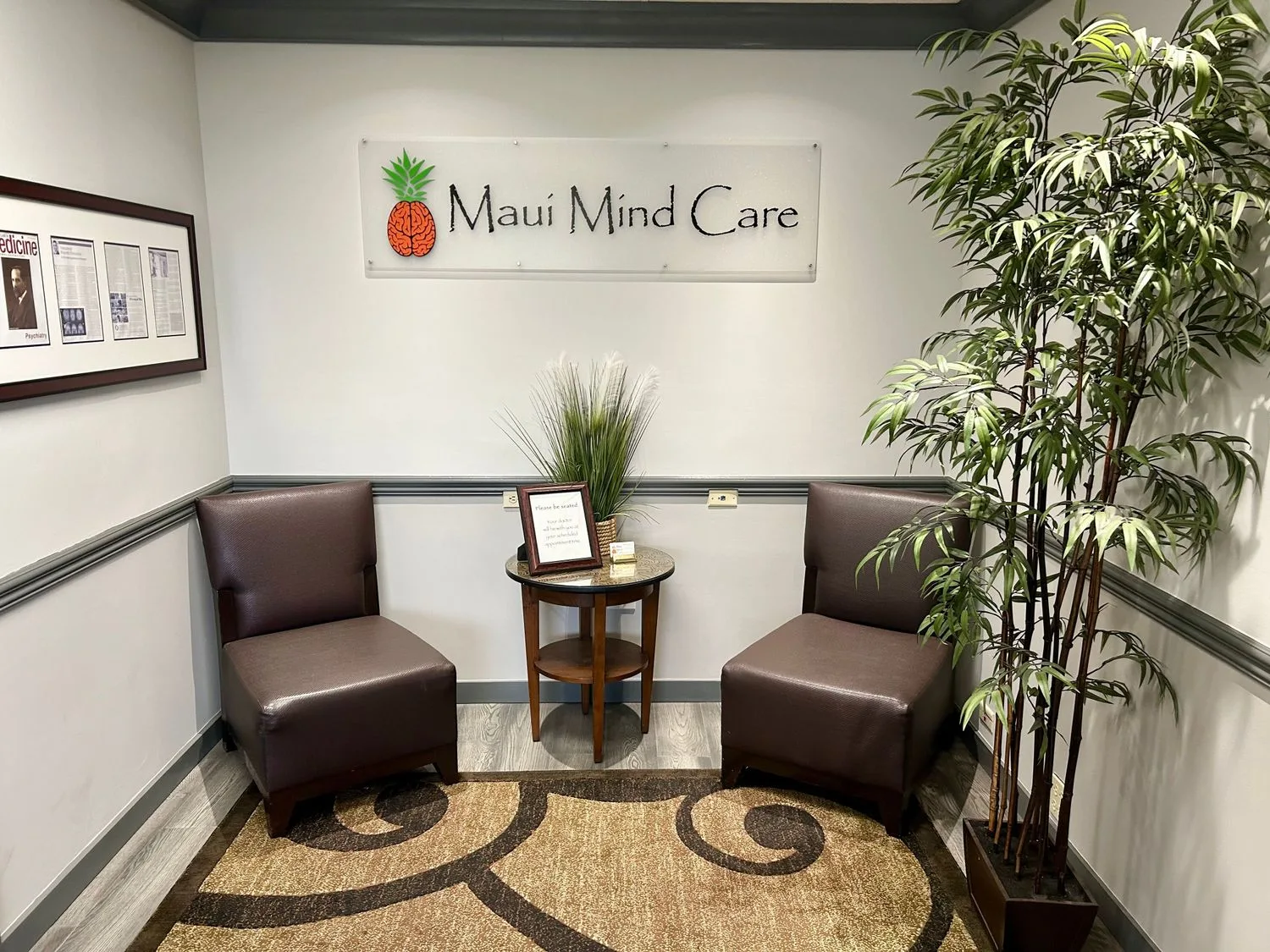 Lobby at Maui Mind Care in Kahului, Hawaii