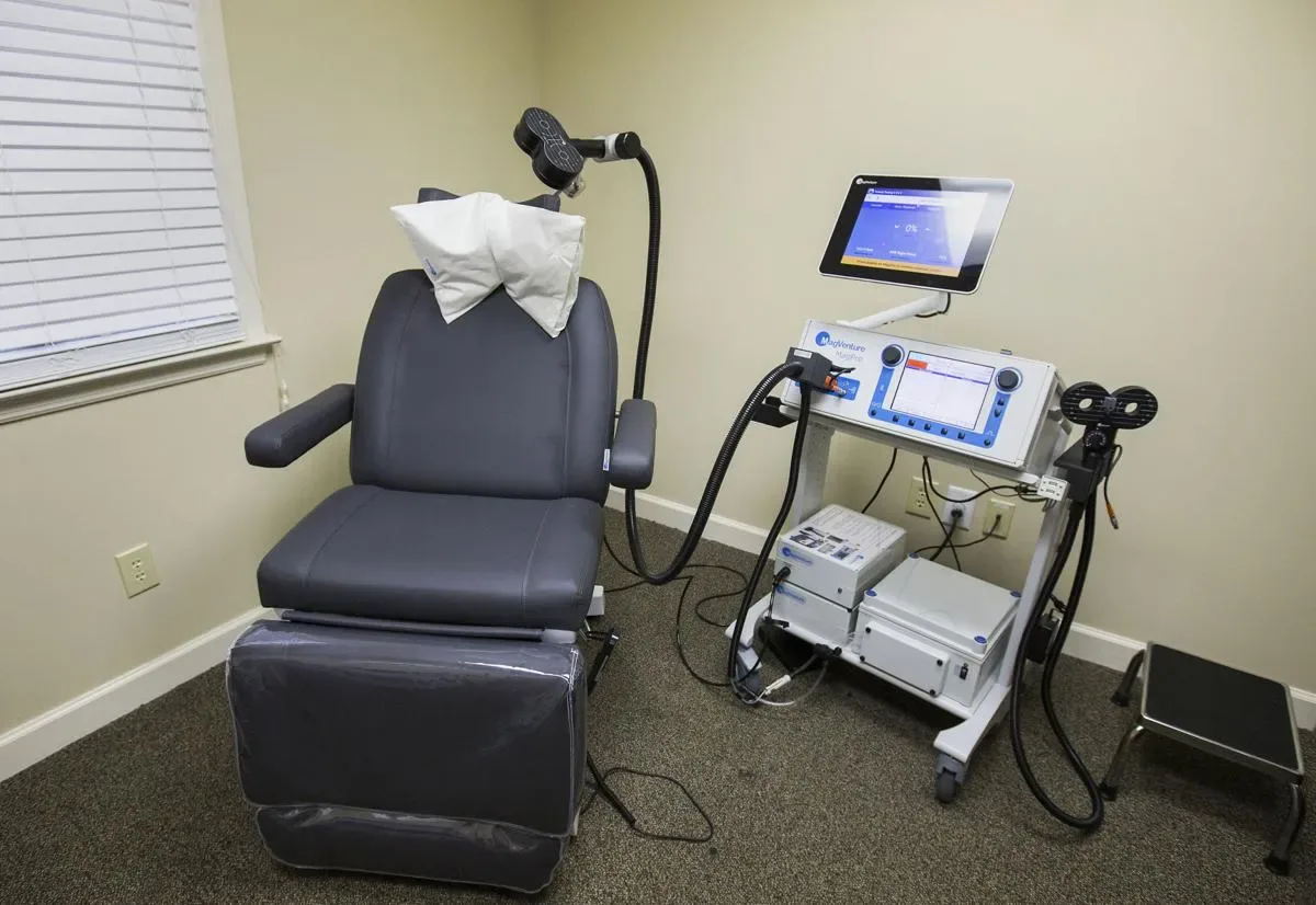 Treatment room at New England Center for Healthy Minds in Walpole, Massachusetts