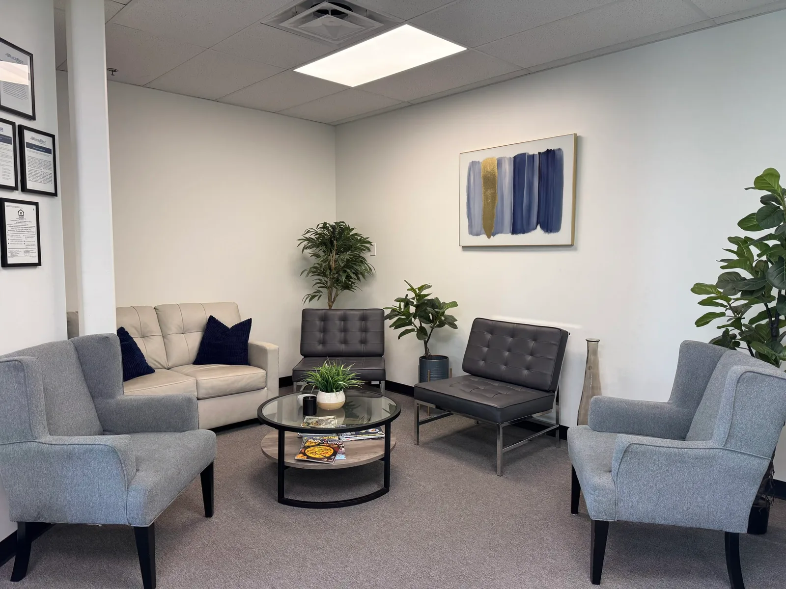 Lobby at The Route Clinic in Chandler, Arizona