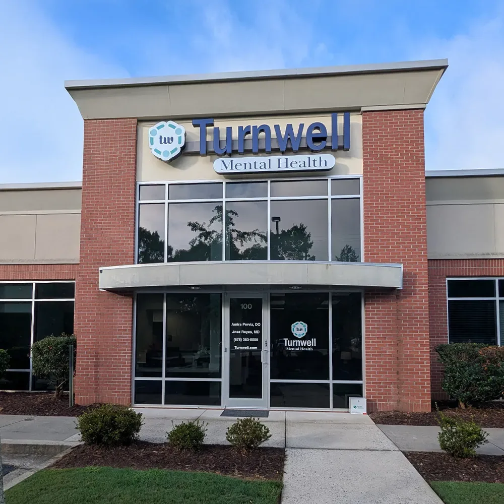 Exterior of Turnwell Mental Health in Alpharetta, Georgia