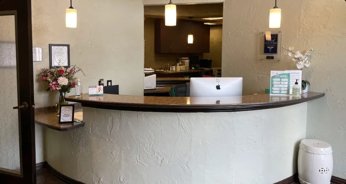 Empty Chicago clinic reception