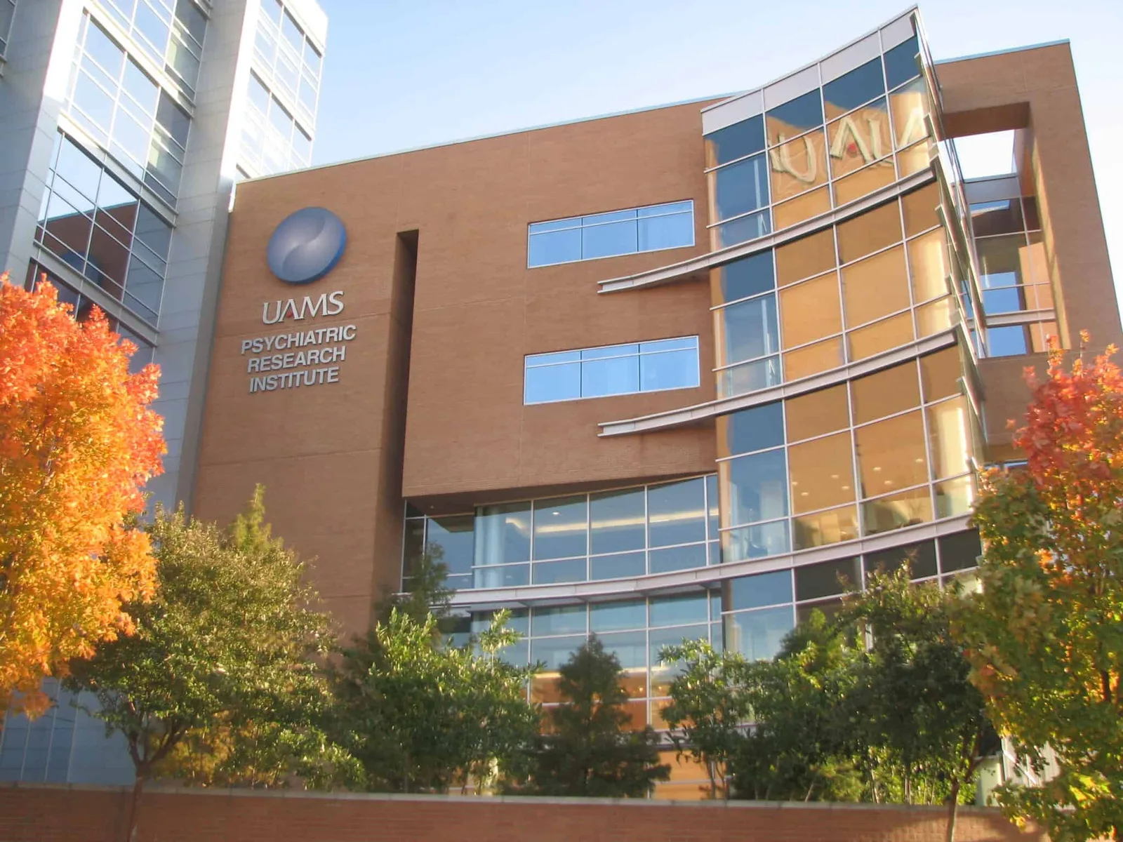 Exterior of UAMS Psychiatric Research Institute in Little Rock, Arkansas