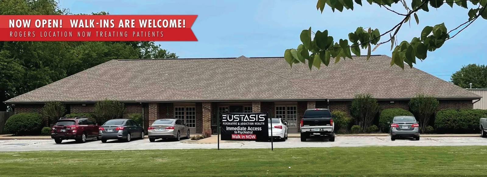 Exterior of Eustasis Psychiatric and Addiction Health in Rogers, Arkansas