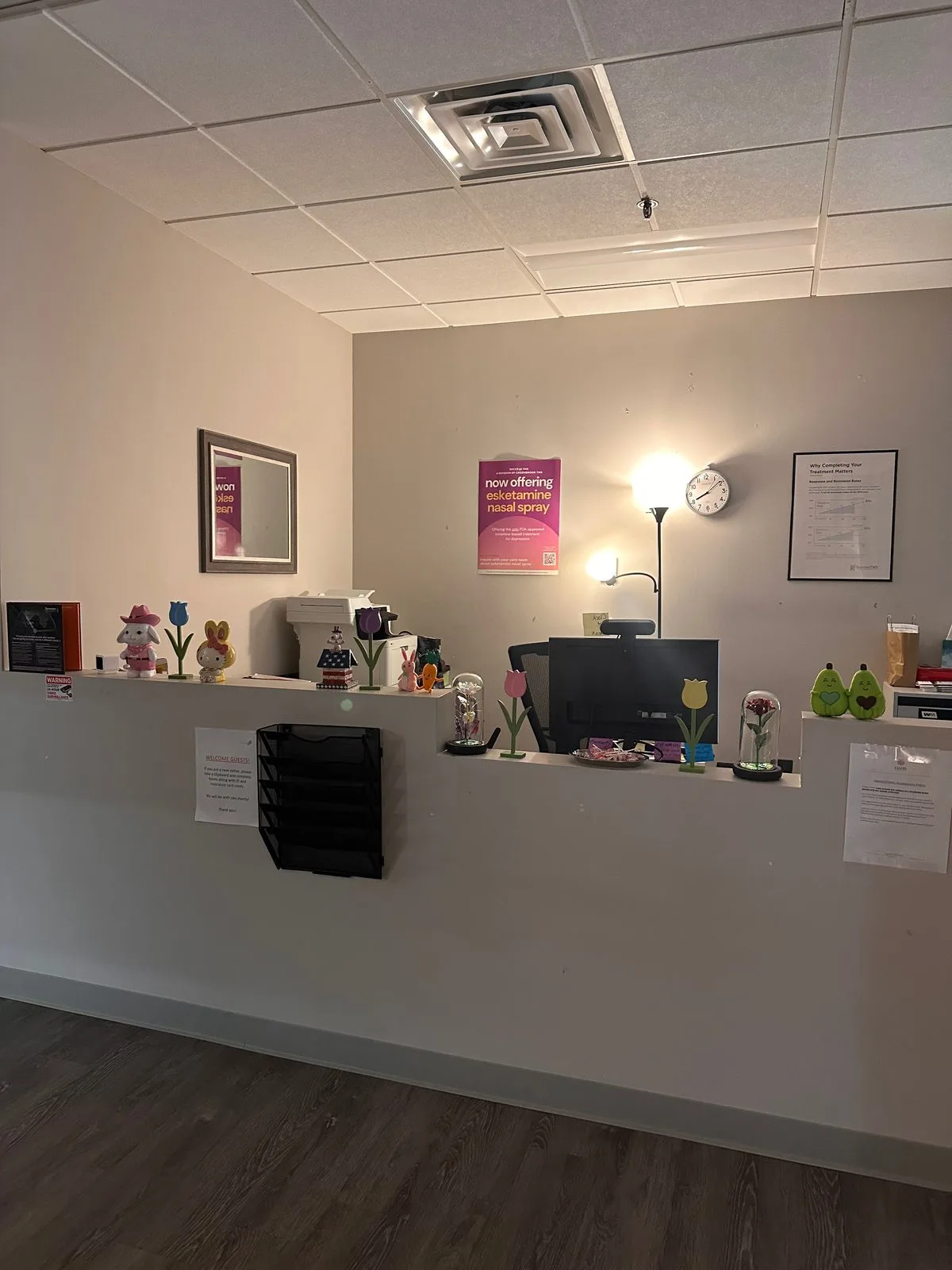 Lobby at Oasis Mental Health Centers in Bridgewater, New Jersey