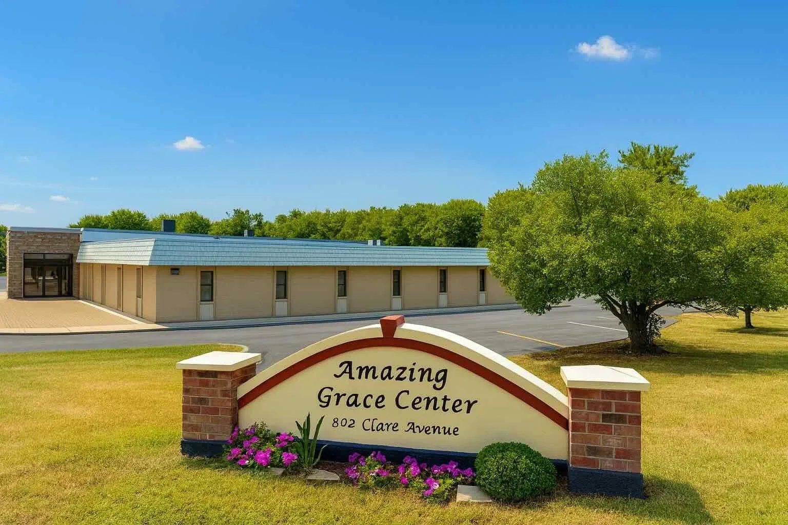 Exterior of Amazing Grace Center in Portsmouth, Ohio
